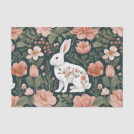 Niedliches Kaninchendekoupage des Kerns Seidenpapier