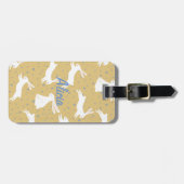 Niedliches Kaninchendesign - Individuell anpassbar Gepäckanhänger (Vorderseite horizontal)