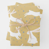 Niedliches Kaninchenmuster Geschenkpapier Set (Beispiel)