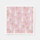 Niedliches Kaninchenmuster Serviette (Vorderseite)