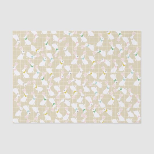 Niedliches Kaninchenpapier Seidenpapier (Vorderseite)