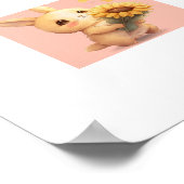 Niedliches Kaninchenposter | Träumen Sie nur, was Poster (Ecke)