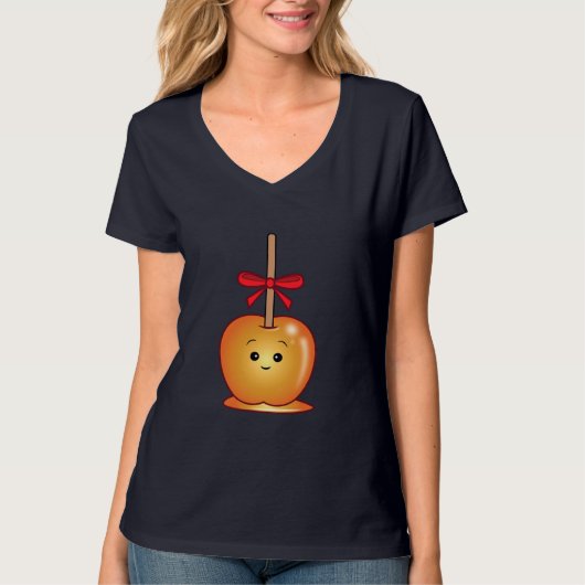 Niedliches Karamell Apple T-Shirt (Vorderseite)
