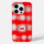Niedliches kariert-weißes Monogramm Weihnachten Case-Mate iPhone Hülle (Rückseite)