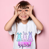 Niedliches Kariertes Bunny Squad Rabbit Personalis T-Shirt