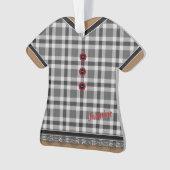 Niedliches, Kariertes Kleid mit Spitzentechnik, ku Ornament (Vorderseite)