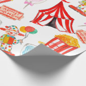 Niedliches Karneval-Kids-Party Geschenkpapier (Ecke)