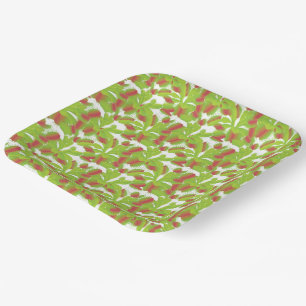 Niedliches, karnivorisches Venus Flytrap Muster Pappteller