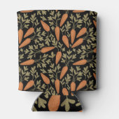 Niedliches Karottenhandgezeichnetes Muster Dosenkühler (Rückseite)