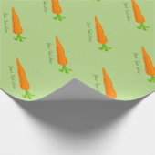 Niedliches Karottenpapier Geschenkpapier (Ecke)