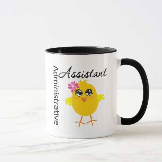Niedliches Karriere-Küken-Verwaltungsassistent Tasse (Rechts)