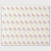 Niedliches Karussellpferd-Party Geschenkpapier (Flach)