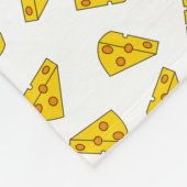 Niedliches Käsemuster Fleecedecke (Ecke)