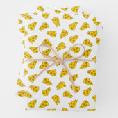 Niedliches Käsemuster Geschenkpapier Set (Beispiel)