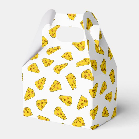 Niedliches Käsemuster Geschenkschachtel (Rückseite)