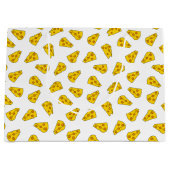 Niedliches Käsemuster Große Geschenktüte (Vorderseite)