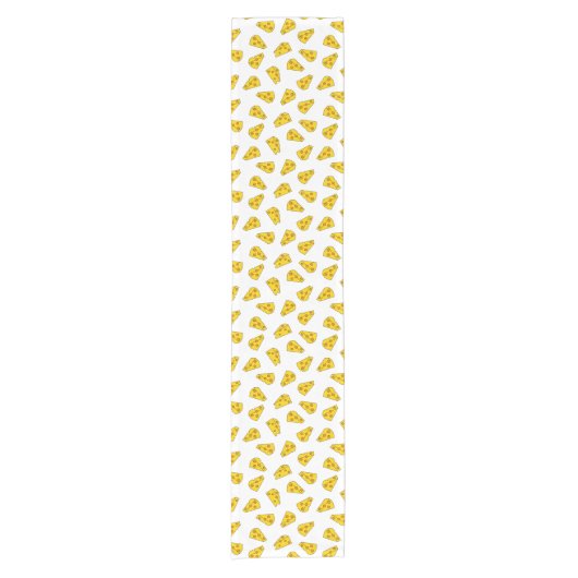 Niedliches Käsemuster Kurzer Tischläufer (Vorderseite)