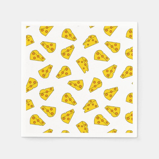 Niedliches Käsemuster Serviette (Vorderseite)