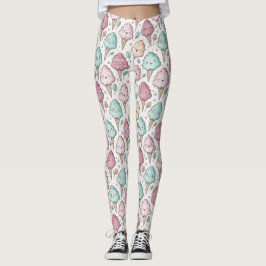 Niedliches Kastanienmuster Leggings