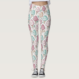 Niedliches Kastanienmuster Leggings