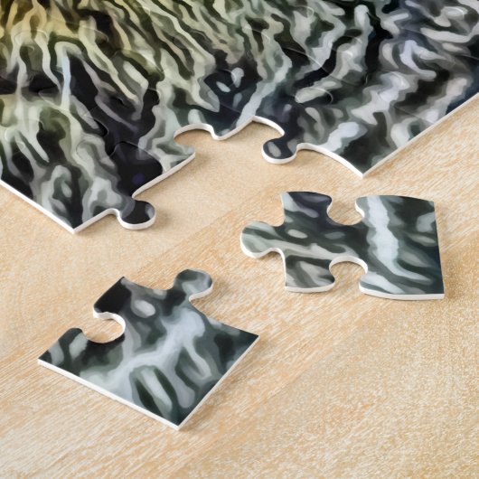 Niedliches Kätzchen - abstrakt - farbenfrohe Maler Puzzle (Seite)