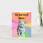 Niedliches Kätzchen, Cat-Liebhaber, Sie hatten mic Karte (Vorderseite)