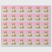 Niedliches Kätzchen Geschenkpapier (Flach)