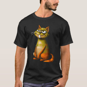 Niedliches Kätzchen humorvolles Katzen-Meme T-Shirt