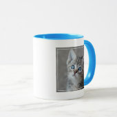 Niedliches Kätzchen im Garten Tasse (VorderseiteRechts)