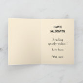 Niedliches Kätzchen in schwarz-orangefarbenem Fell Karte (Innenseite)