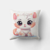 Niedliches Kätzchen Kissen (Rückseite)