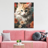 Niedliches Kätzchen Leinwanddruck (Insitu (Wohnzimmer))