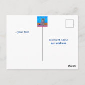 Niedliches Kätzchen mit großen Augen Kinder Geburt Postkarte (Rückseite)