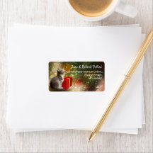 Niedliches Kätzchen Rote GIF Box farbenfrohe festl