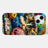 Niedliches Kätzchen Schlafen unter der Decke Case-Mate iPhone Hülle (Rückseite (Horizontal))