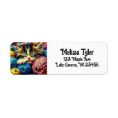 Niedliches Kätzchen Schlafen unter einer Decke Per (Vorne)