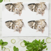 Niedliches Kätzchen teatowel Geschirrtuch (Gefaltet)