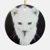 Niedliches Kätzchen Tier zeichnend Kunst Katzen Li Keramikornament (Vorne)