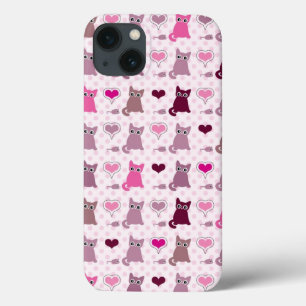 Niedliches Kätzchenmädchenmuster Case-Mate iPhone Hülle