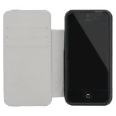 Niedliches Kätzchenmädchenmuster Incipio iPhone Geldbeutel-Hülle (Innenseite)
