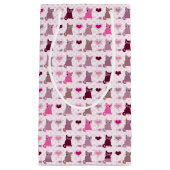 Niedliches Kätzchenmädchenmuster Kleine Geschenktüte (Vorderseite)