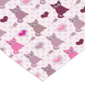 Niedliches Kätzchenmädchenmuster Kurzer Tischläufer (Ecke)