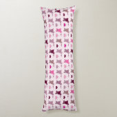 Niedliches Kätzchenmädchenmuster Seitenschläferkissen (Rückseite (Vertikal))