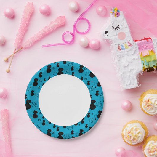 Niedliches Kätzchenmuster Pappteller (Party)