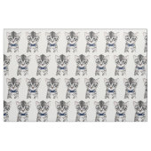 Niedliches Katze Kittykätzchen mit Bogen Stoff (Fat Quarter (45,7 x 55,9 cm))