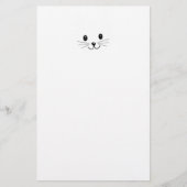 Niedliches Katzen-Gesicht Briefpapier (Vorderseite)