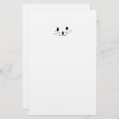 Niedliches Katzen-Gesicht Briefpapier (Vorne/Hinten)