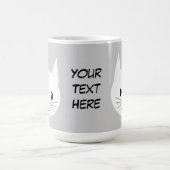 Niedliches Katzen-Gesicht. Kaffeetasse (Mittel)