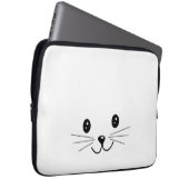 Niedliches Katzen-Gesicht Laptopschutzhülle (Vorne Rechts)