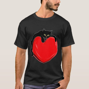 Niedliches Katzen Herz Kitty Kitten Kostüme Männer T-Shirt